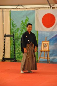 Zenemon Sakaida Sensei en el Enbu Taikai