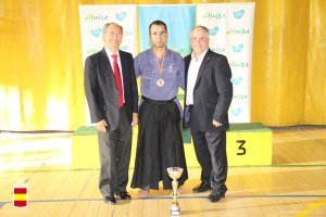 Jose Luis Barrante, 1er Campeón de España de Kobudo RFEK. Foto RFEK